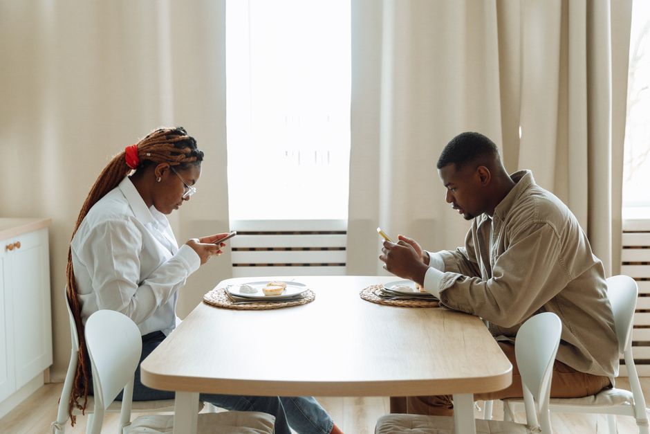 A simple meal laid out on a table with no screens in sight